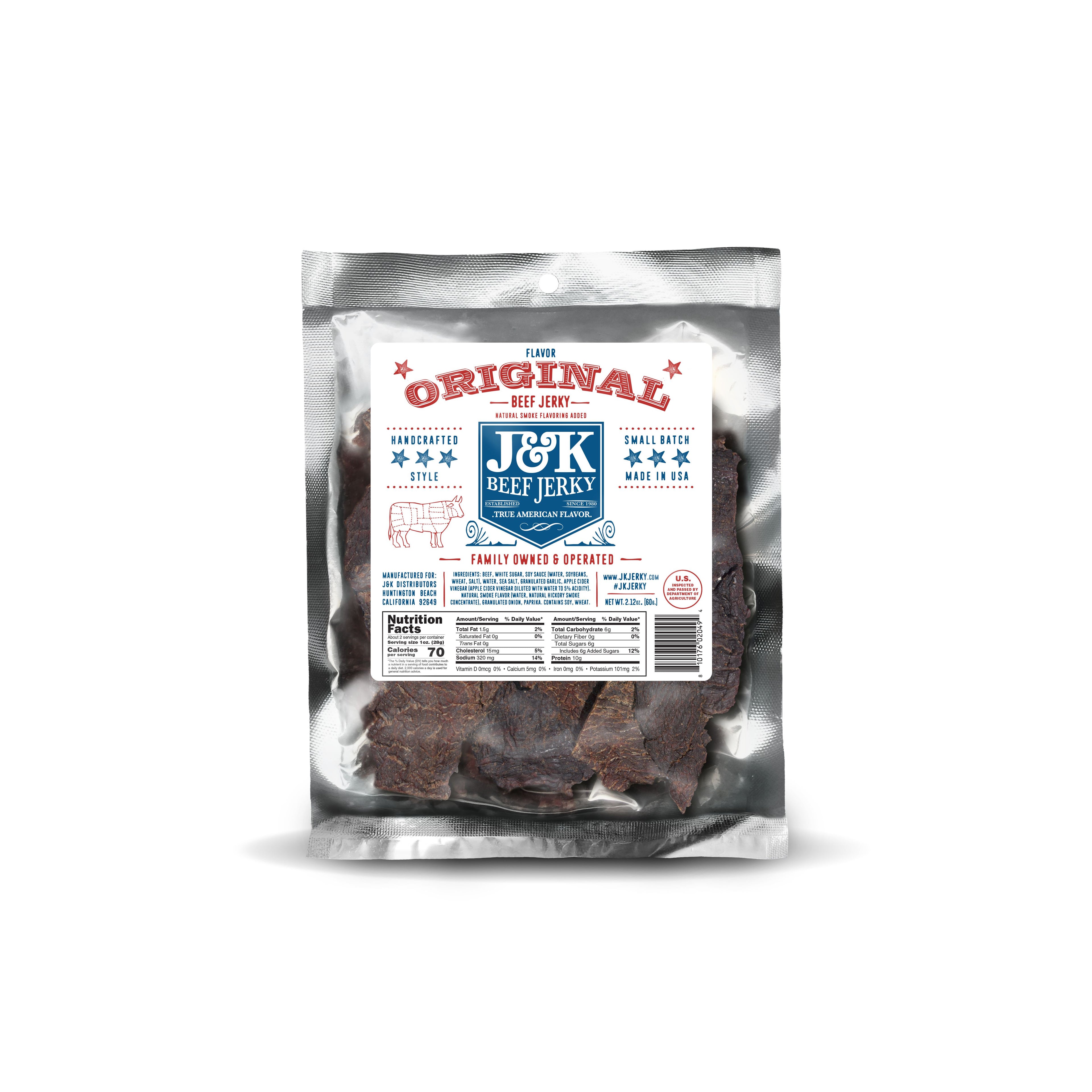 Small Beef Jerky Bundle (Eight 2.12 oz Bags)