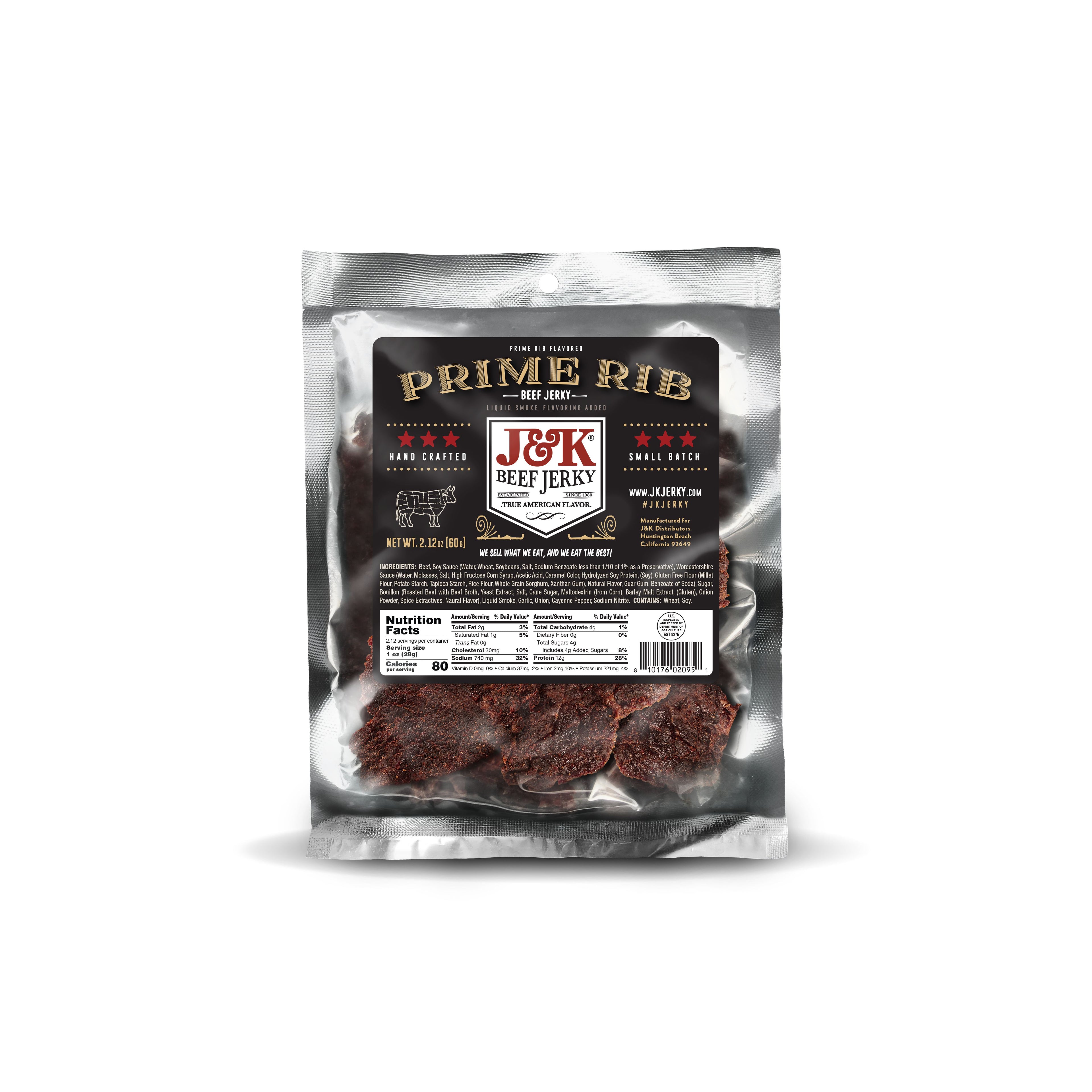 Small Beef Jerky Bundle (Eight 2.12 oz Bags)