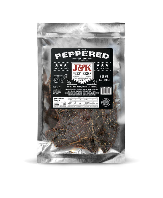 J&K Beef Jerky - Peppered Flavor