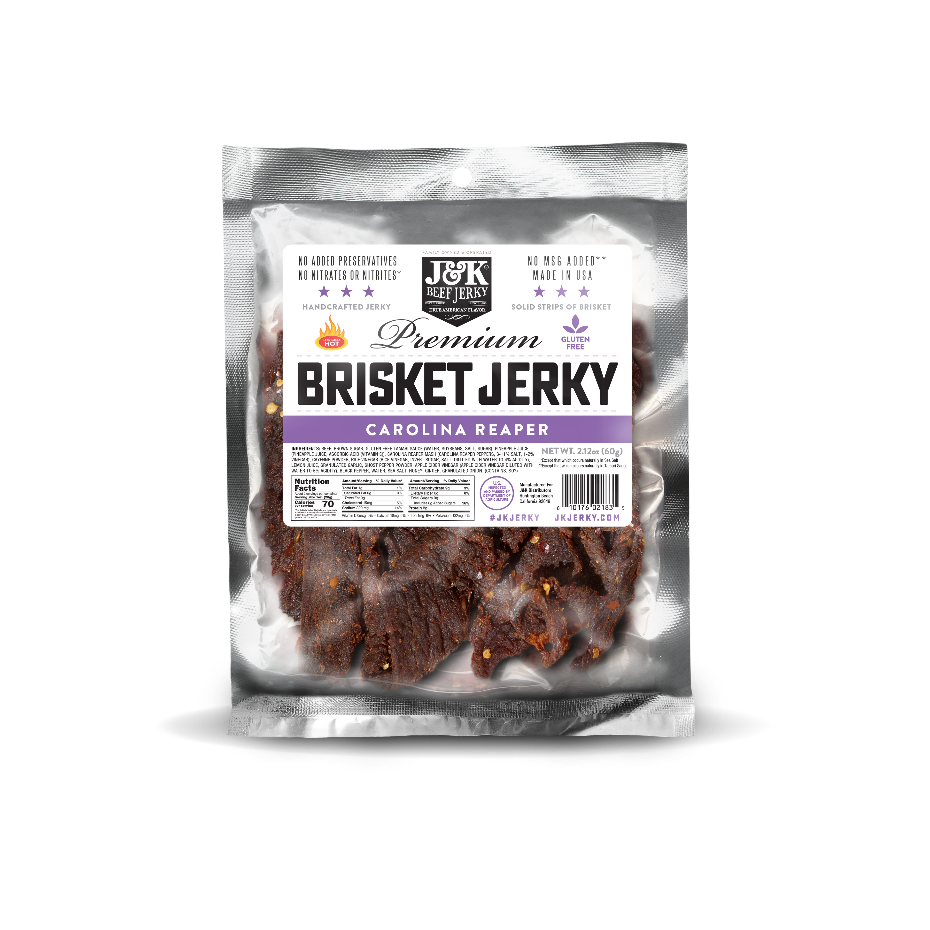 Small Beef Brisket Bundle (Five 2.12 oz Bags)