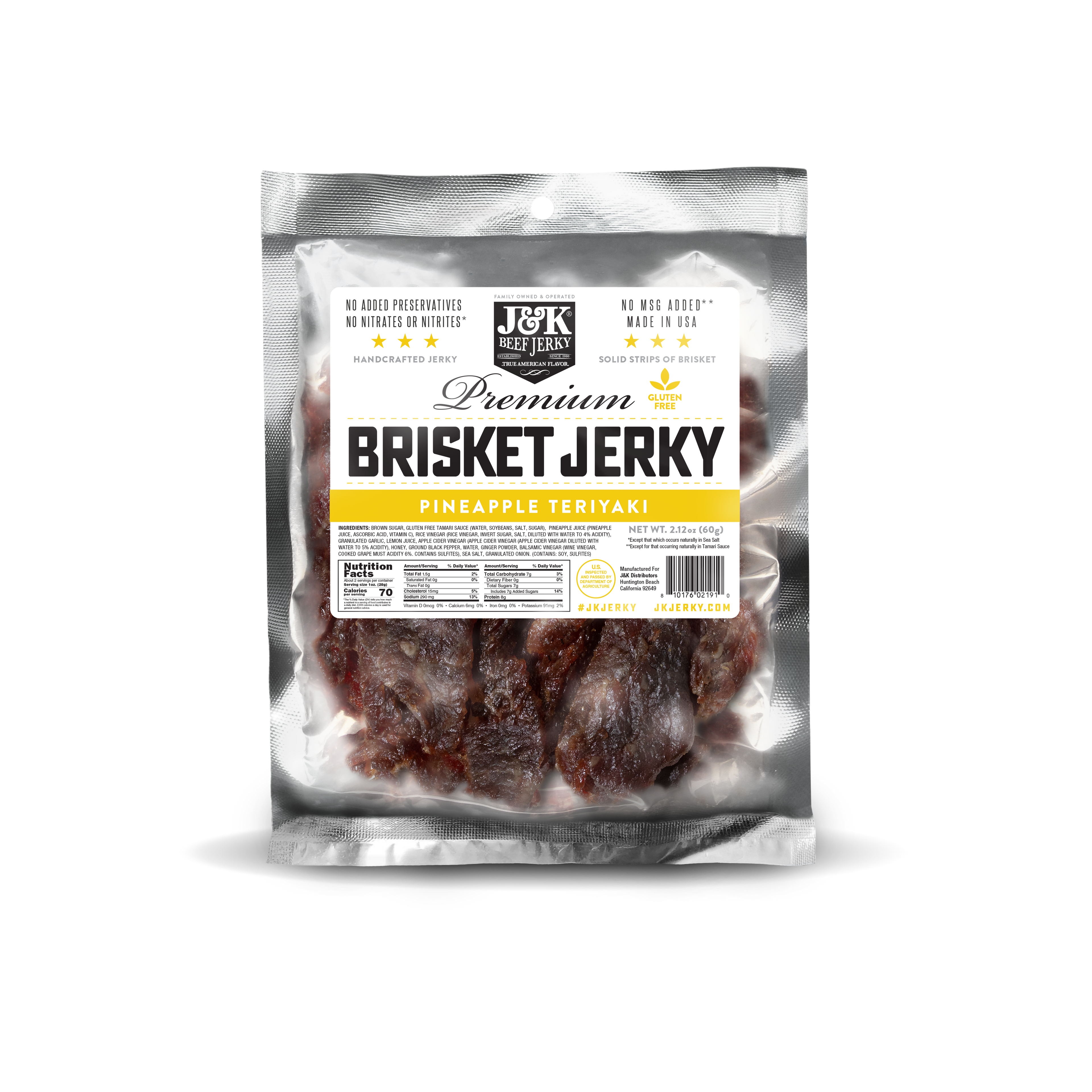 Small Beef Brisket Bundle (Five 2.12 oz Bags)