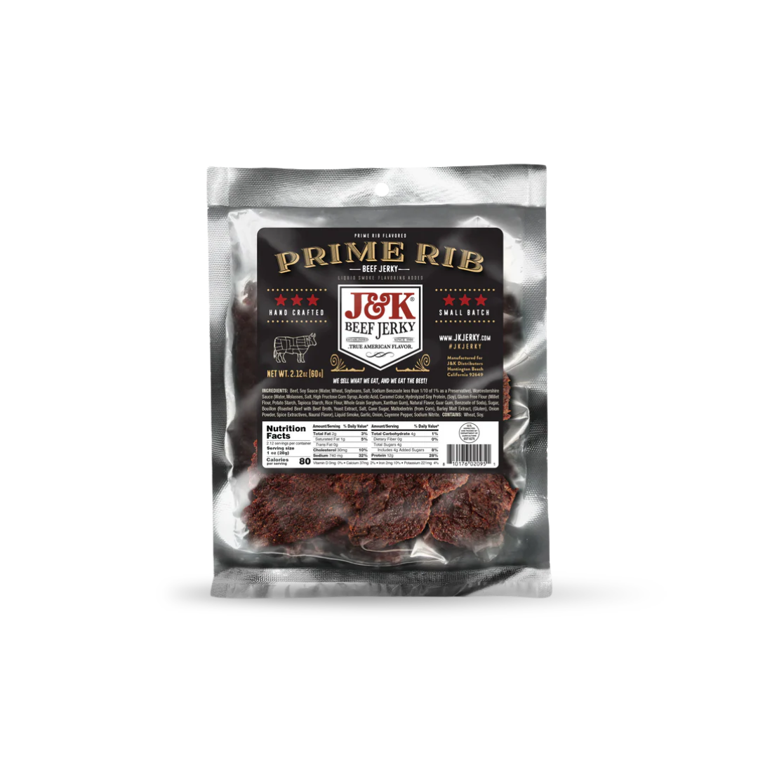 J&K Beef Jerky - Prime Rib Flavor