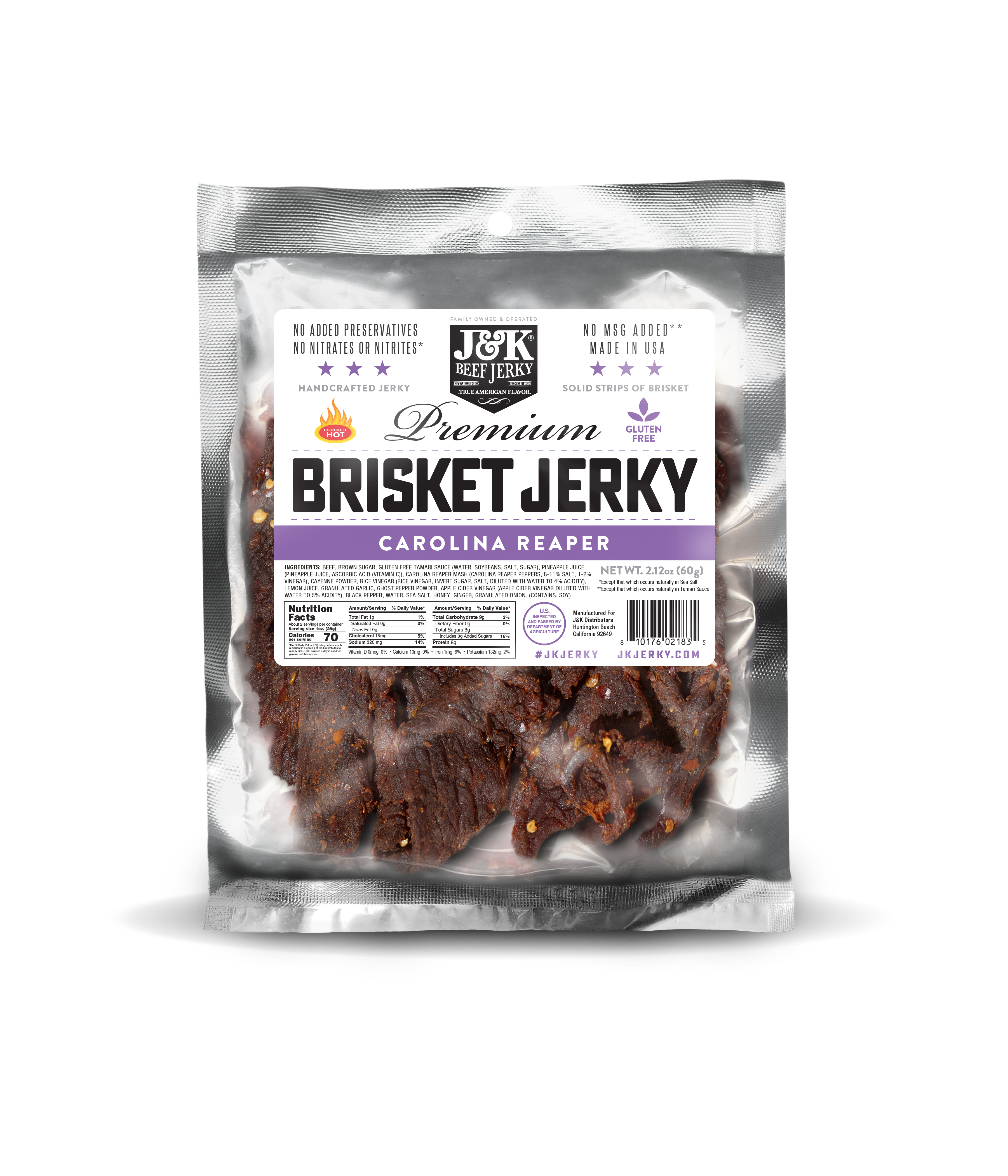 J&K Beef Brisket - Carolina Reaper Flavor
