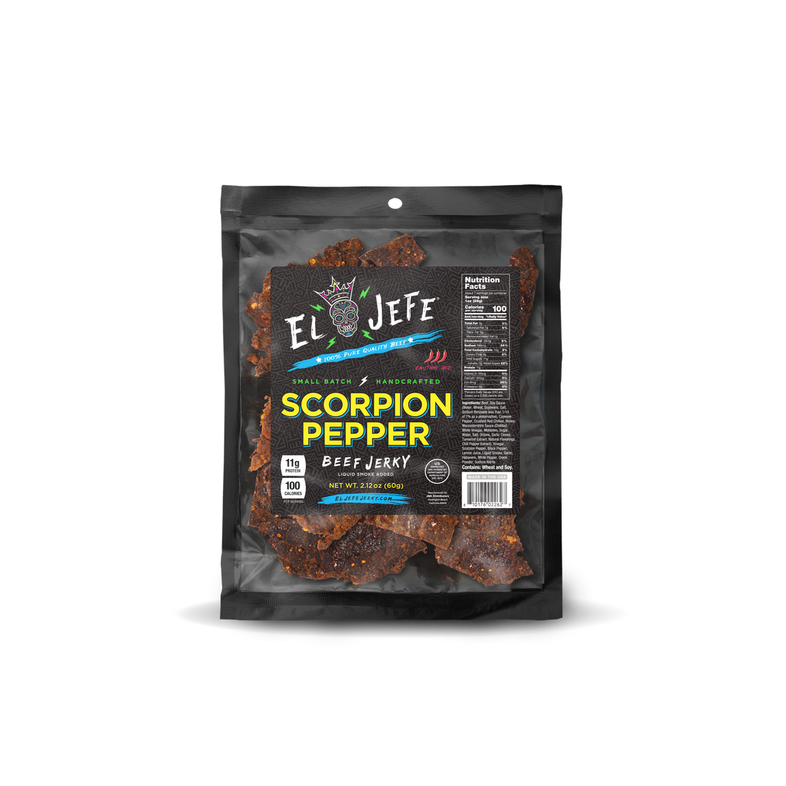 Scorpion Pepper Beef Jerky 2.12 oz bag