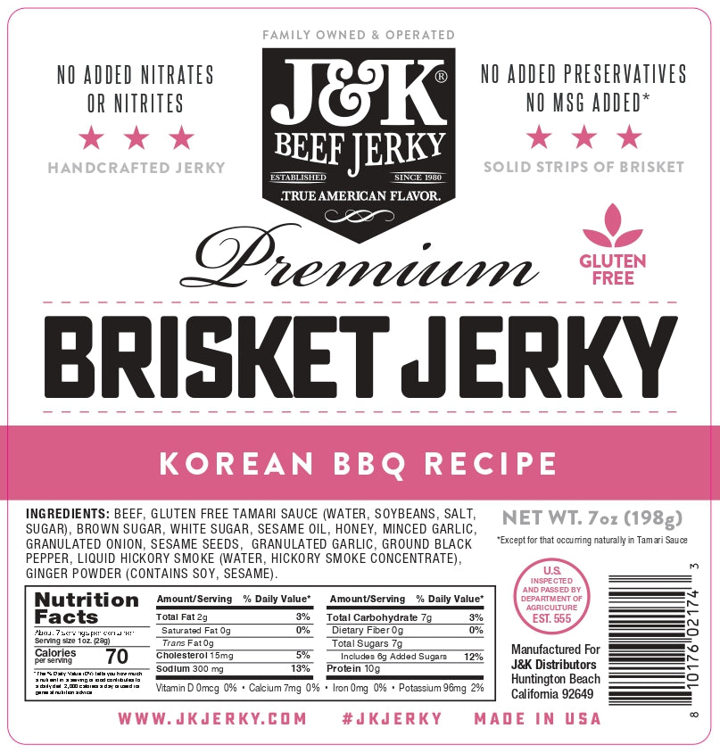 J&amp;K Beef Brisket - Korean BBQ Flavor