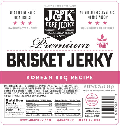 J&amp;K Beef Brisket - Korean BBQ Flavor