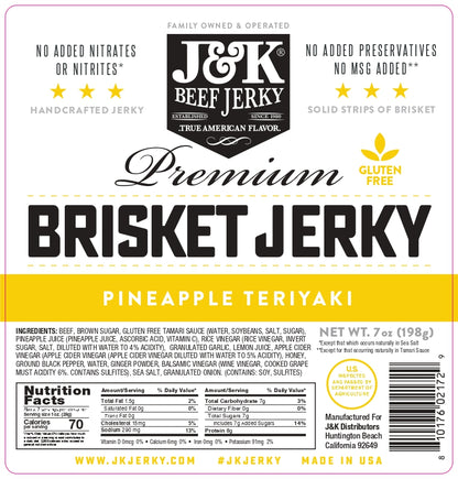 J&amp;K Beef Brisket - Pineapple Teriyaki Flavor