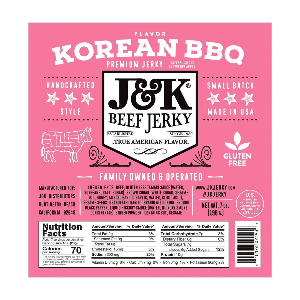 Korean BBQ Beef Jerky