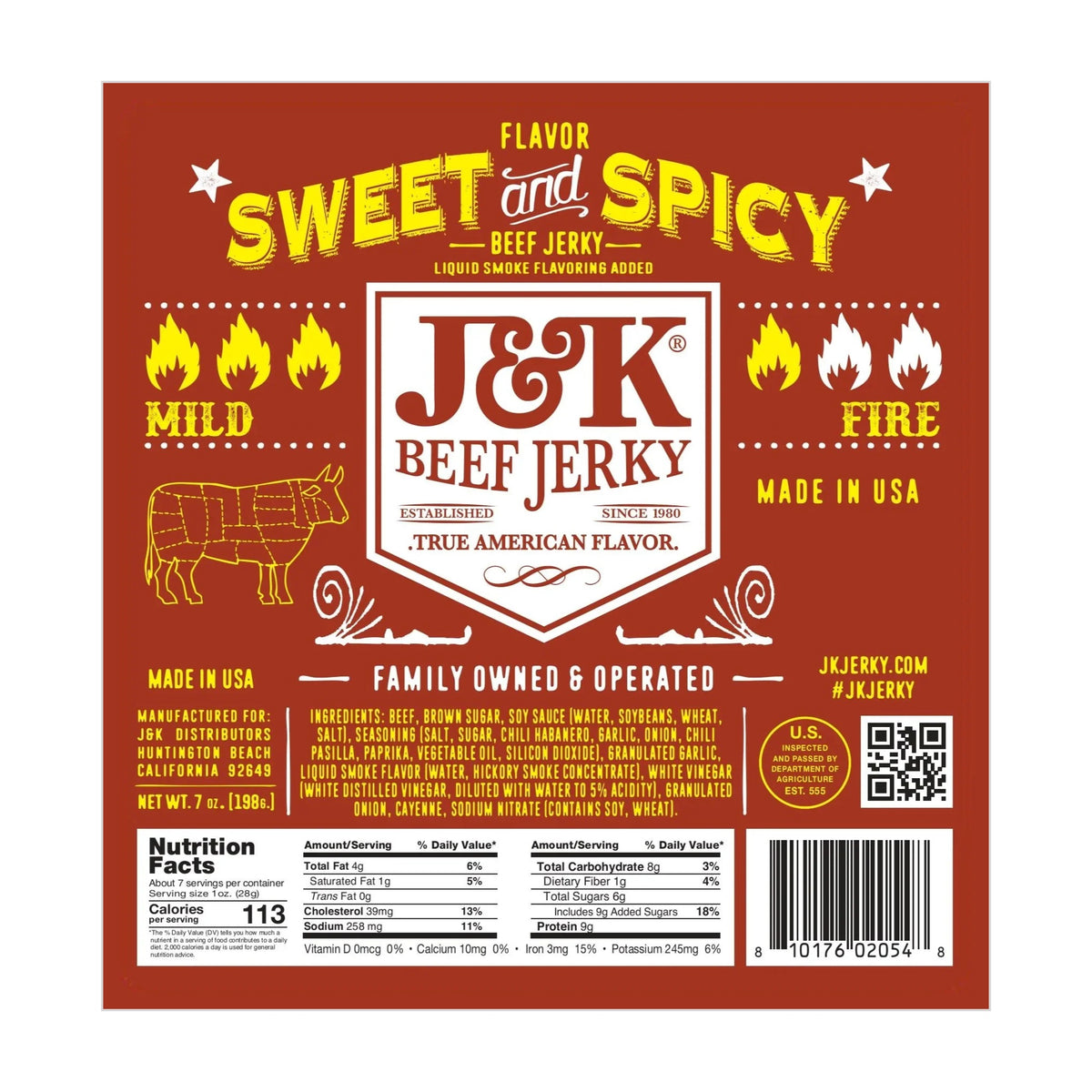 Sweet &amp; Spicy Beef Jerky