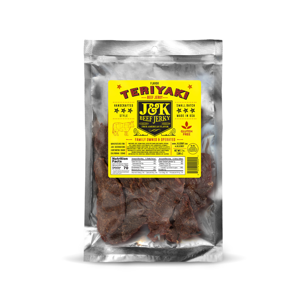 J&amp;K Beef Jerky - Teriyaki Flavor