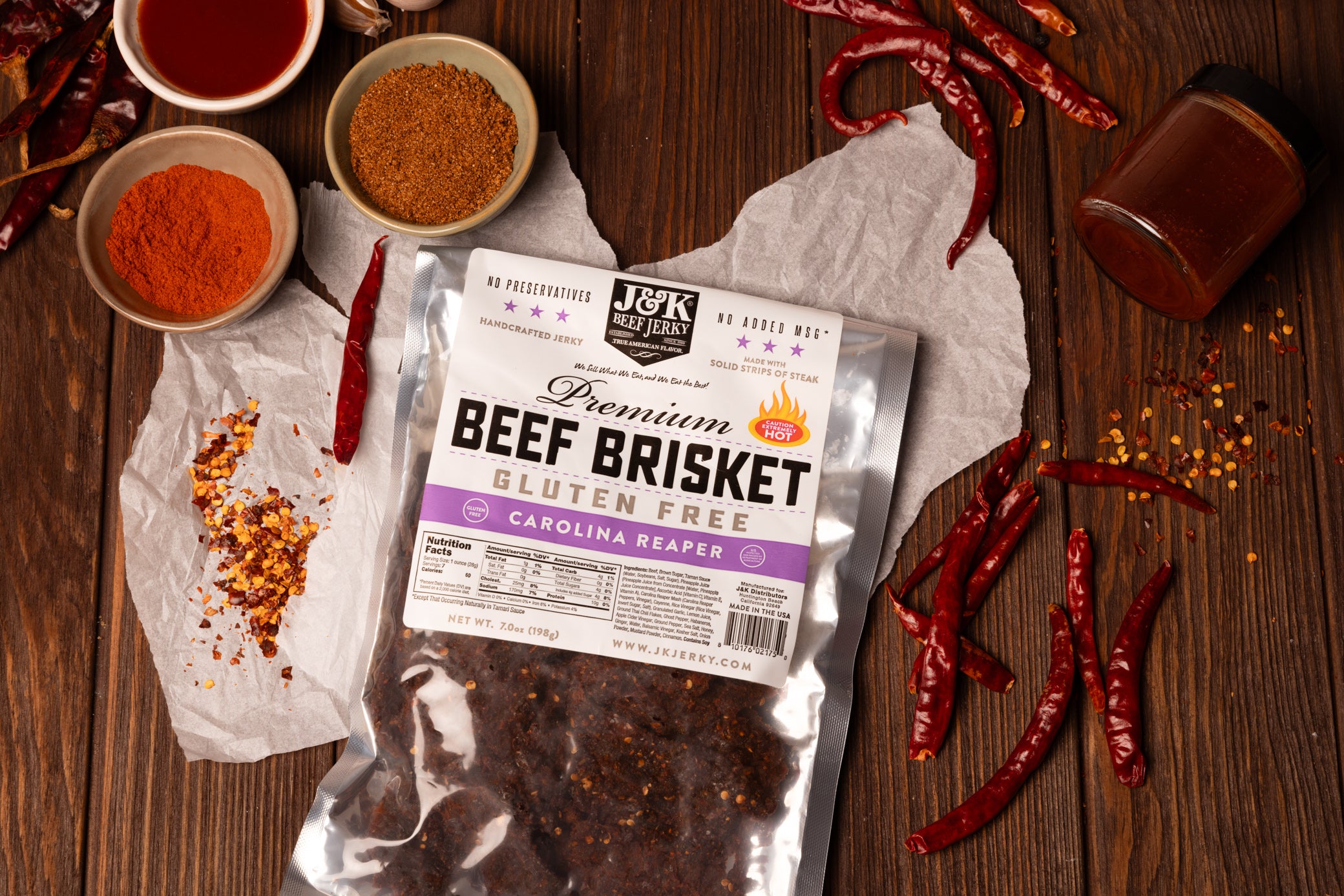 J&amp;K Beef Brisket - Carolina Reaper Flavor