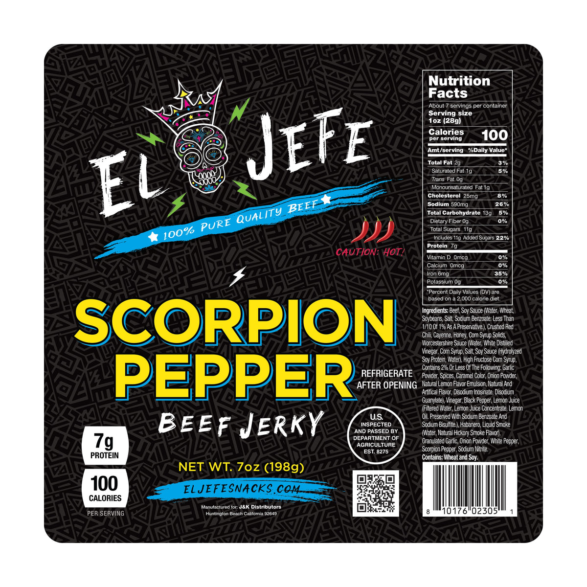 Scorpion Pepper Beef Jerky