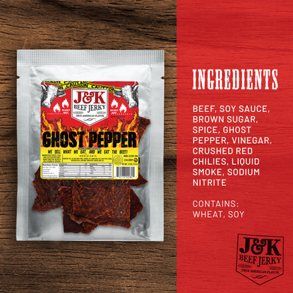J&amp;K Beef Jerky - Ghost Pepper Flavor