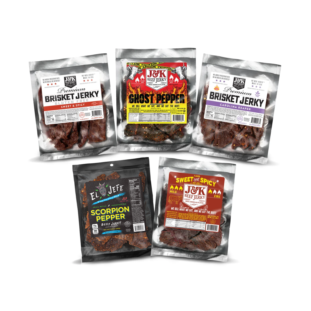 Spicy Variety Pack – 5 Flavors, 2.12 oz