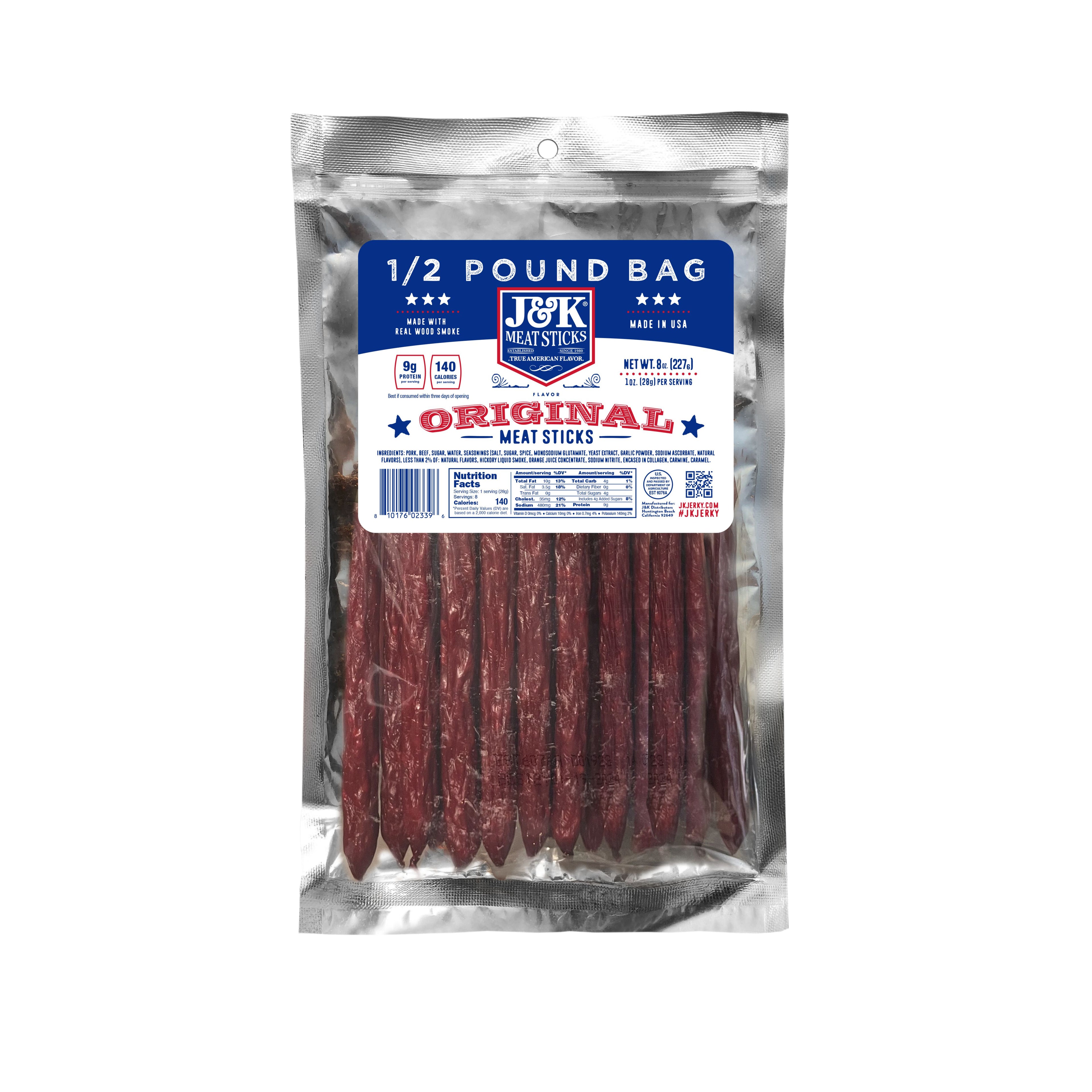 J&amp;K Meat Sticks - Original Flavor