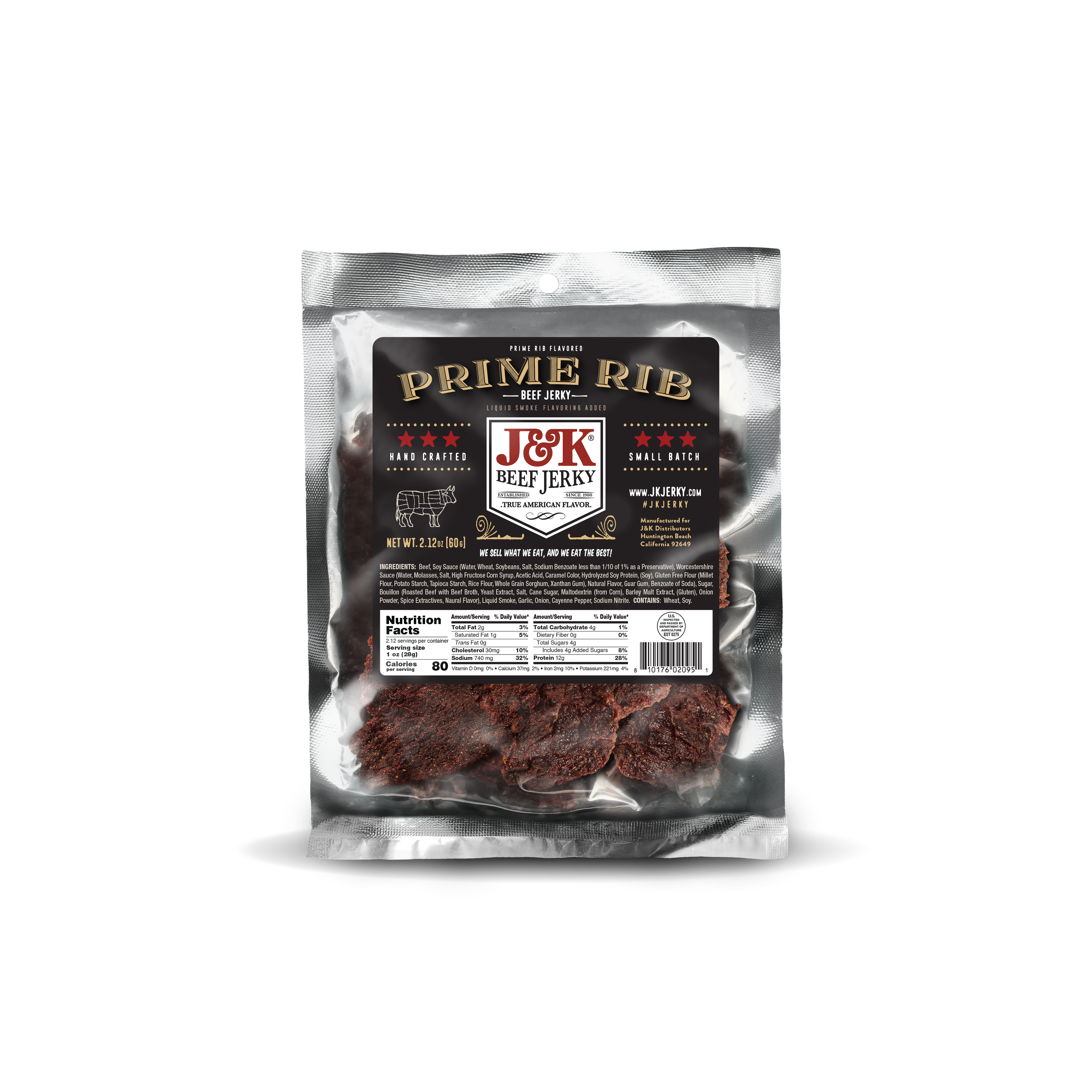 J&amp;K Beef Jerky - Prime Rib Flavor
